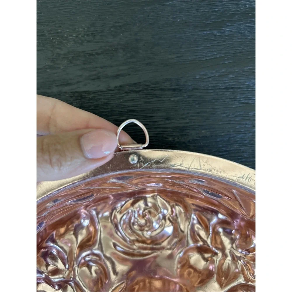 Vintage 1963 Jello Mold Copper Tone Rose Floral Bundt Cake – 5 Cups St. Louis MO